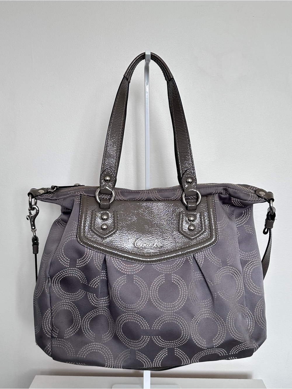 Coach Ashley Dotted Op Art Shoulder Crossbody Bag